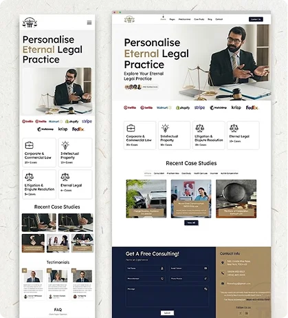 lawyer web development services in Arlington