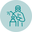Industries pest control professionals icon