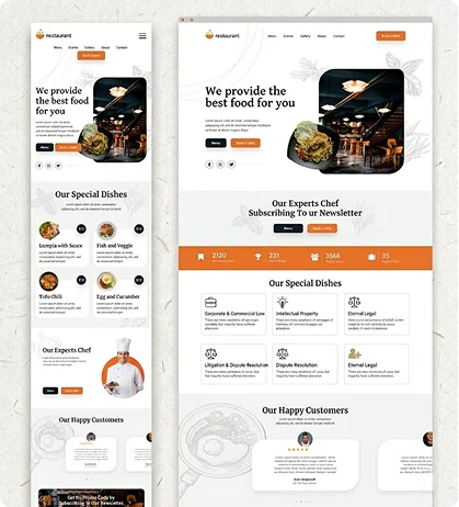 wordpress resturant portfolio