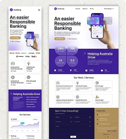 wordpress web designer for bank and finance industry