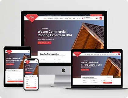 Arlington roofing web design portfolio