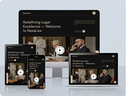 Professional legal website design project by Arlington Web Designer