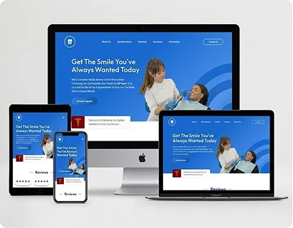 Responsive dental website design Arlington