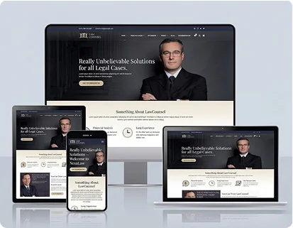 Law office website portfolio with mobile-friendly design