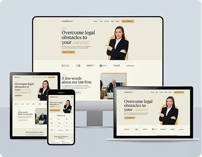 Legal law firm website design portfolio by Arlington Web Designer